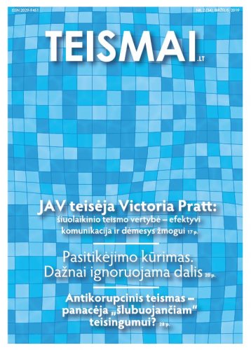 Kviečiame skaityti žurnalo TEISMAI.LT vasaros numerį!