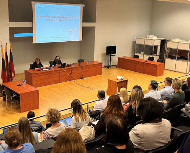 Vilniaus miesto apylinkės teismo surengtame seminare - ekspertų pranešimai apie vaikų apklausas