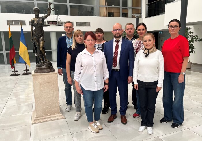 Po bendradarbiavimo memorandumo – kolegų iš Ukrainos teismo viešnagė
