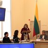 Teismo pirmininkė V.Šelmienė pasveikino konferencijos dalyvius Teisėjų tarybos vardu/ NTA nuotr.