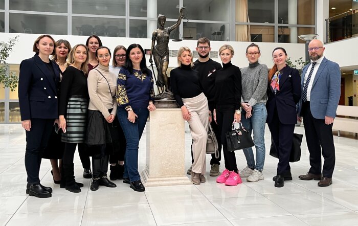 Vilniaus miesto apylinkės teisme – Mykolo Romerio universiteto studentai iš Ukrainos