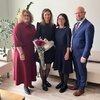 Teisėją J.Pukinskienę (antra iš kairės) Teismo vadovai išlydėjo į aukštesnės instancijos teismą.