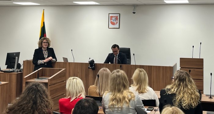 Svečiuose – Vilniaus apygardos teismo Baudžiamųjų bylų skyriaus pirmininkas