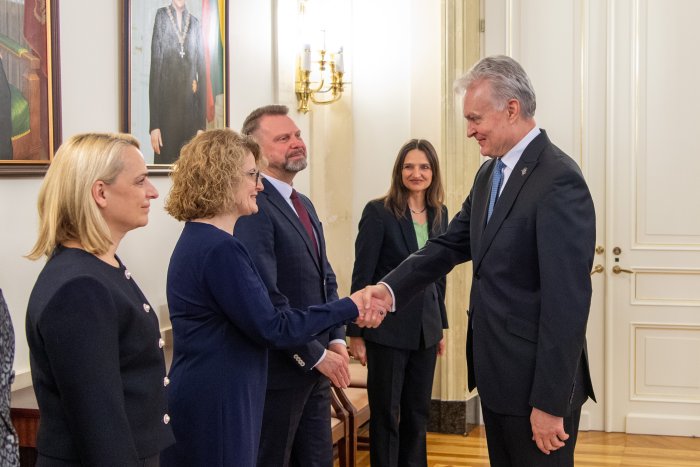 Teisėjų taryba susitiko su šalies prezidentu