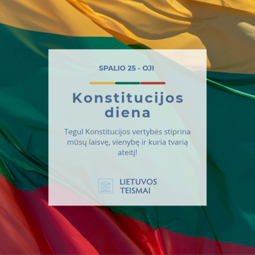 Sveikiname su Konstitucijos diena!